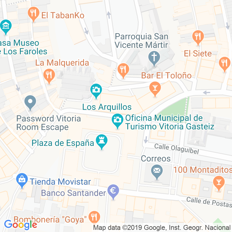 Código Postal calle Mateo Benigno Moraza en Vitoria-Gasteiz