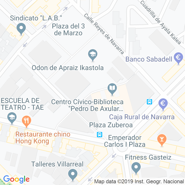 Código Postal calle Lapurdi en Vitoria-Gasteiz