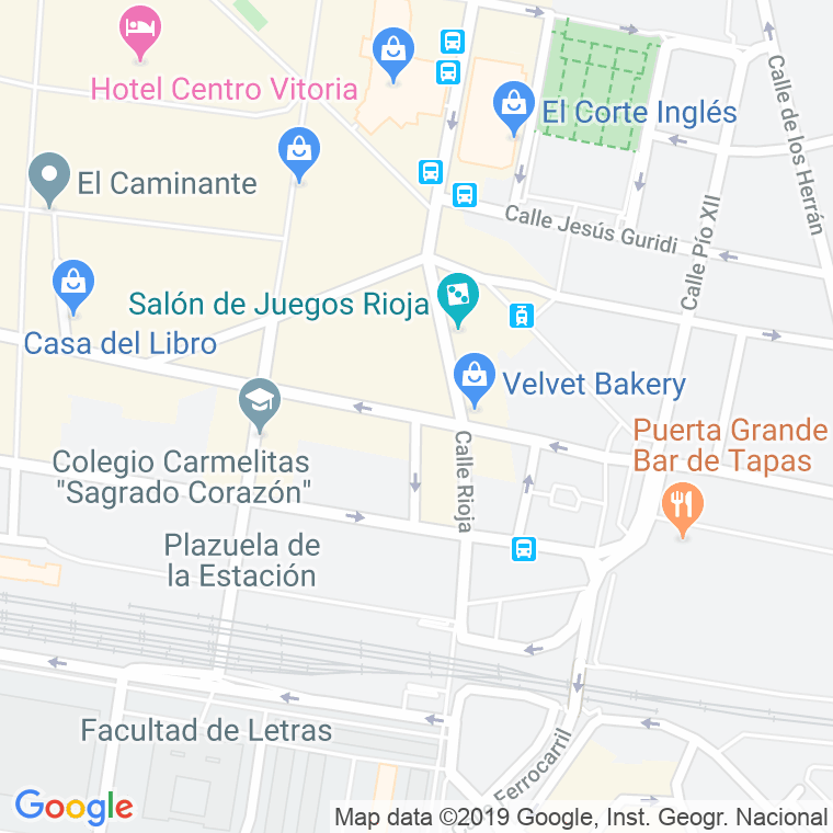 Código Postal calle Lopez De Larrea en Vitoria-Gasteiz