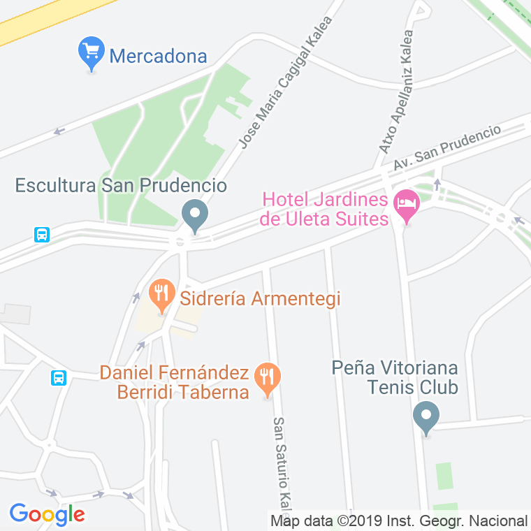Código Postal calle Emilia Pardo Bazan en Vitoria-Gasteiz
