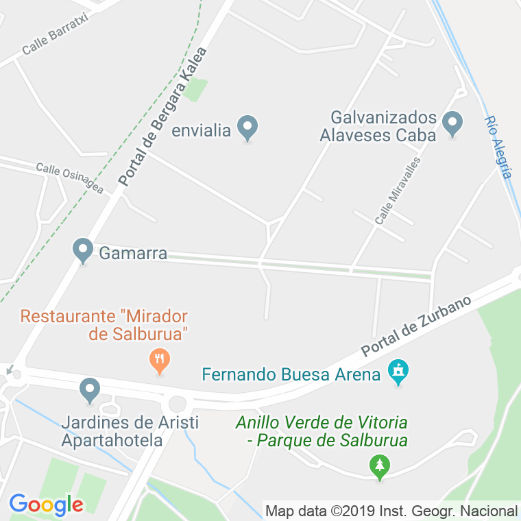 Código Postal calle Larragana en Vitoria-Gasteiz