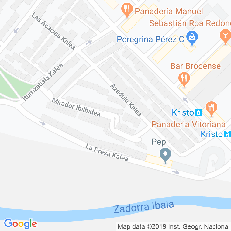 Código Postal calle Mirador en Vitoria-Gasteiz