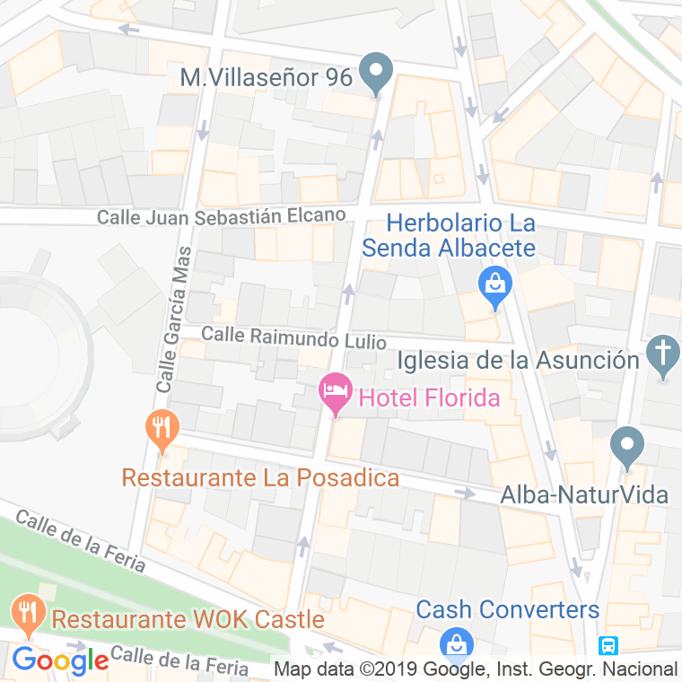 Código Postal calle Capitan Cortes en Albacete