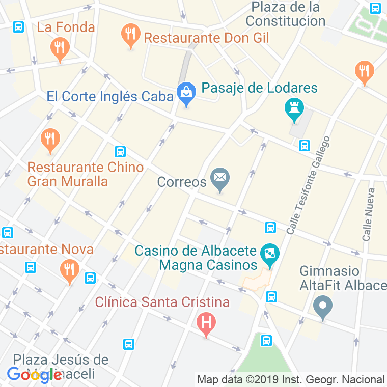 Código Postal calle Dionisio Guardiola   (Impares Del 15 Al 55)  (Pares Del 14 Al 48) en Albacete