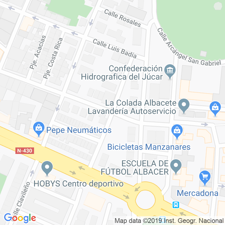 Código Postal calle Palma De Mallorca en Albacete