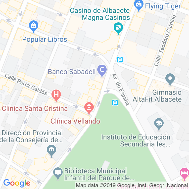 Código Postal calle Pedro Simon Abril, paseo en Albacete