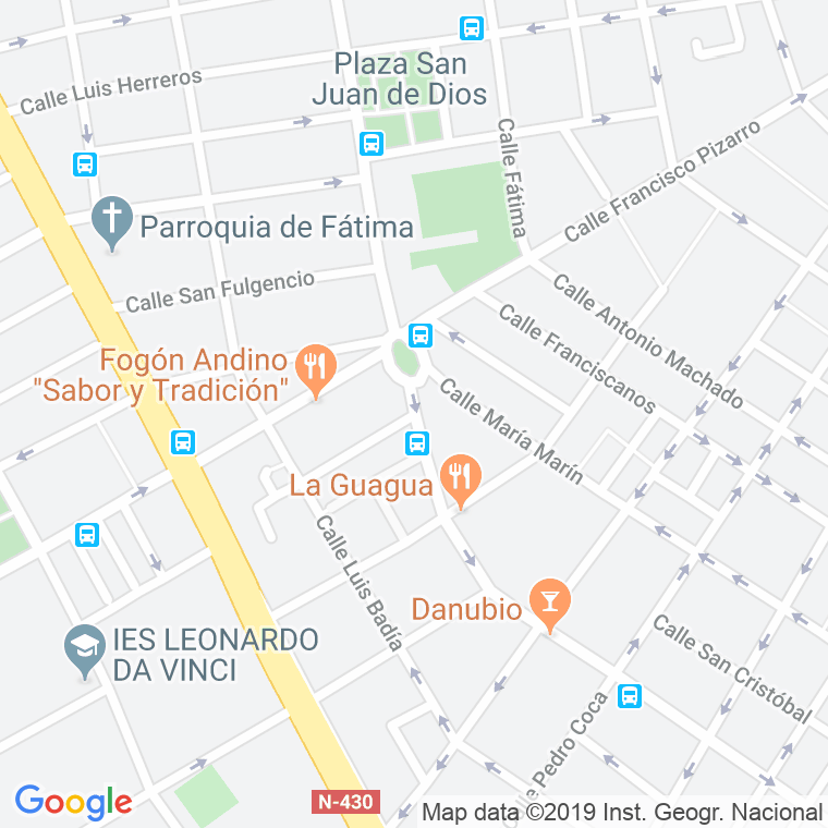 Código Postal calle Nuestra Señora De La Esperanza en Albacete