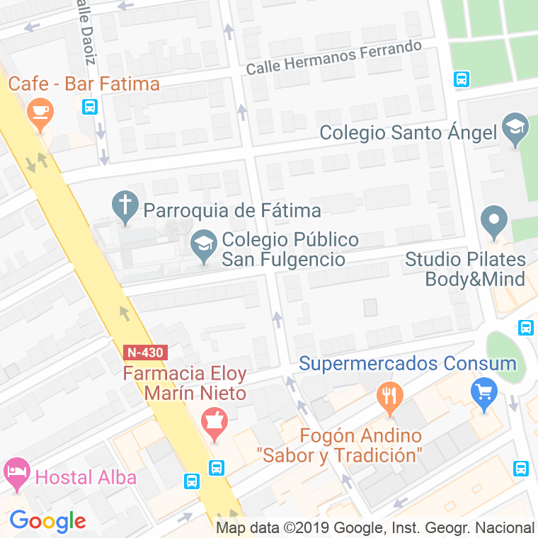 Código Postal calle San Fulgencio en Albacete