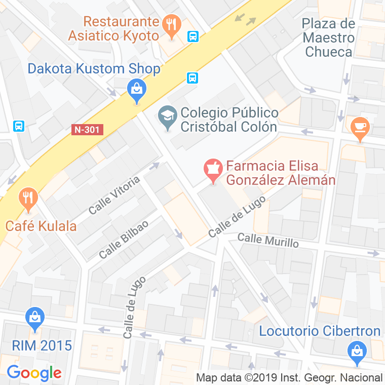 Código Postal calle Bilbao en Albacete