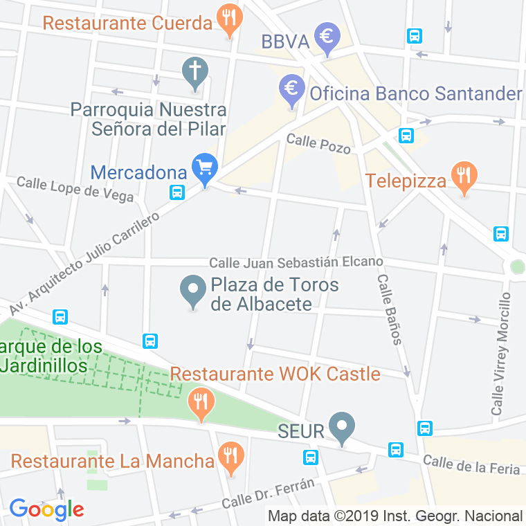 Código Postal calle Garcia Mas en Albacete