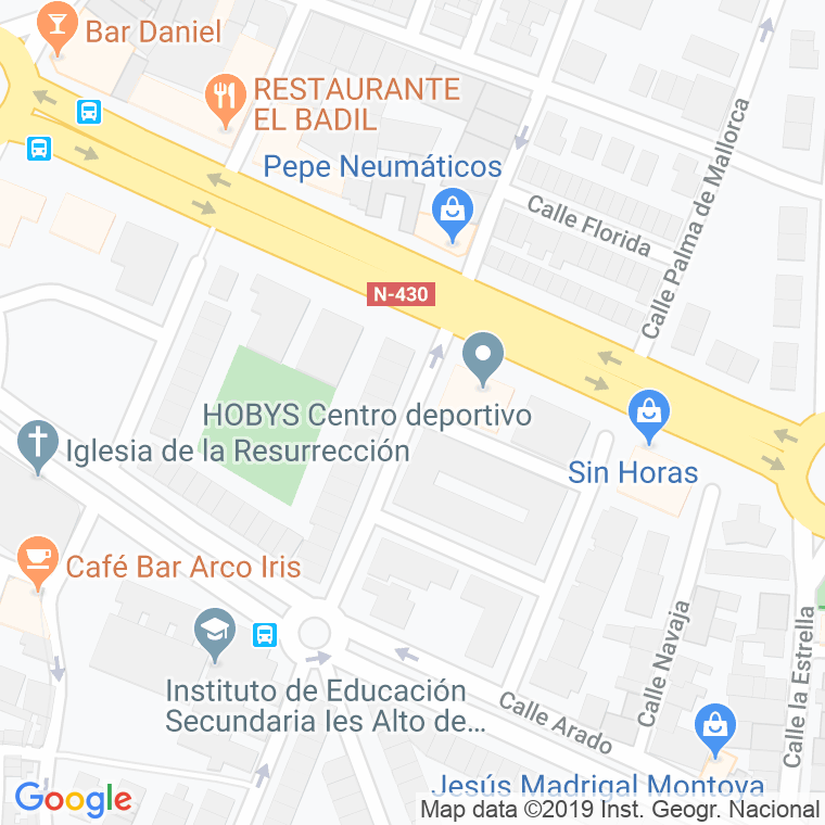 Código Postal calle Bella Dorotea, pasaje en Albacete