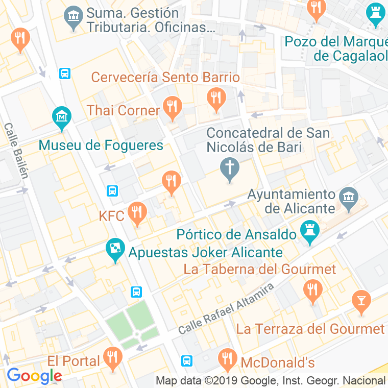 Código Postal calle Abad Penalva, plaza en Alacant/Alicante