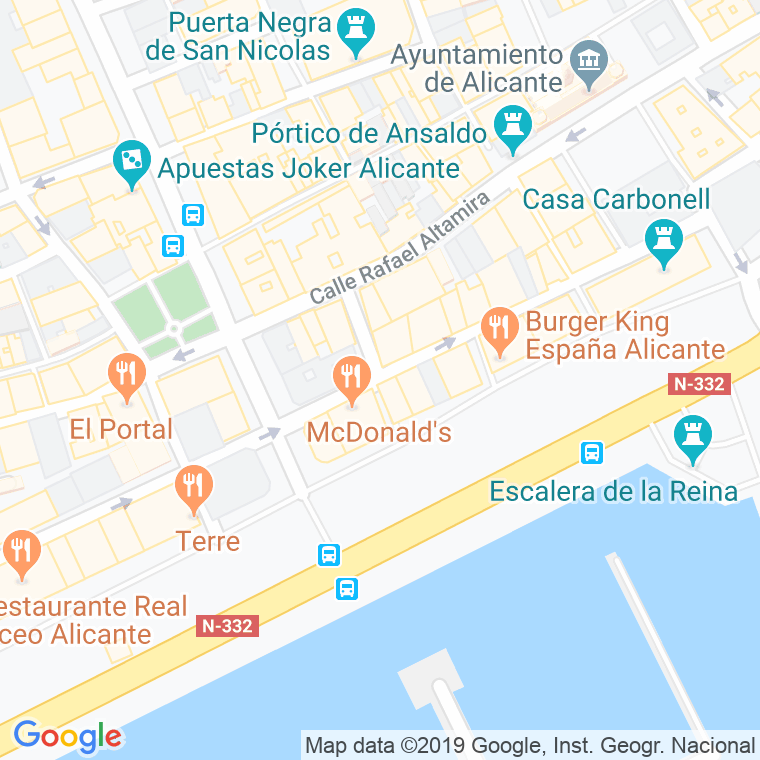 Código Postal calle Alberola Romero en Alacant/Alicante