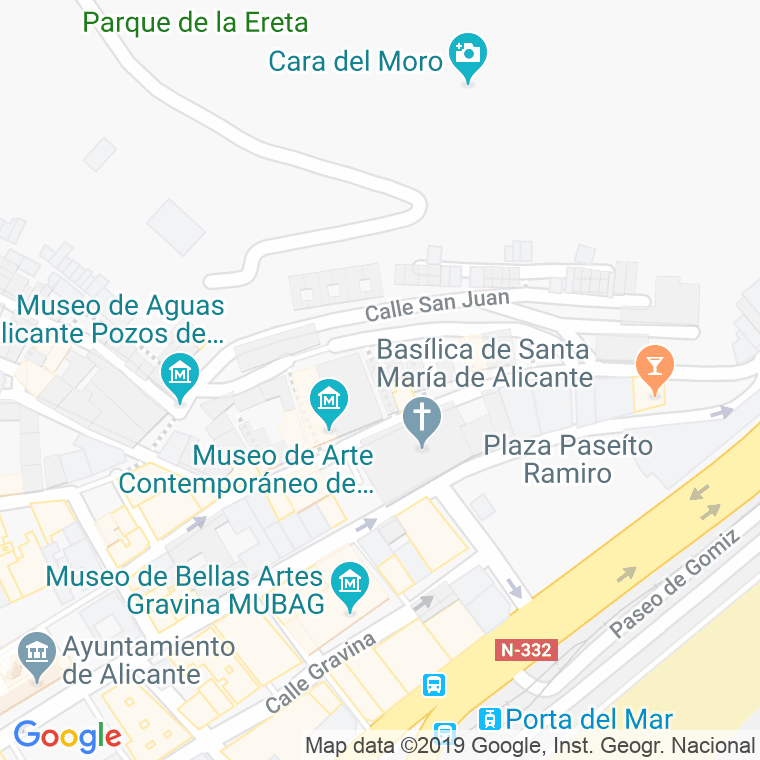 Código Postal calle Barcelo en Alacant/Alicante