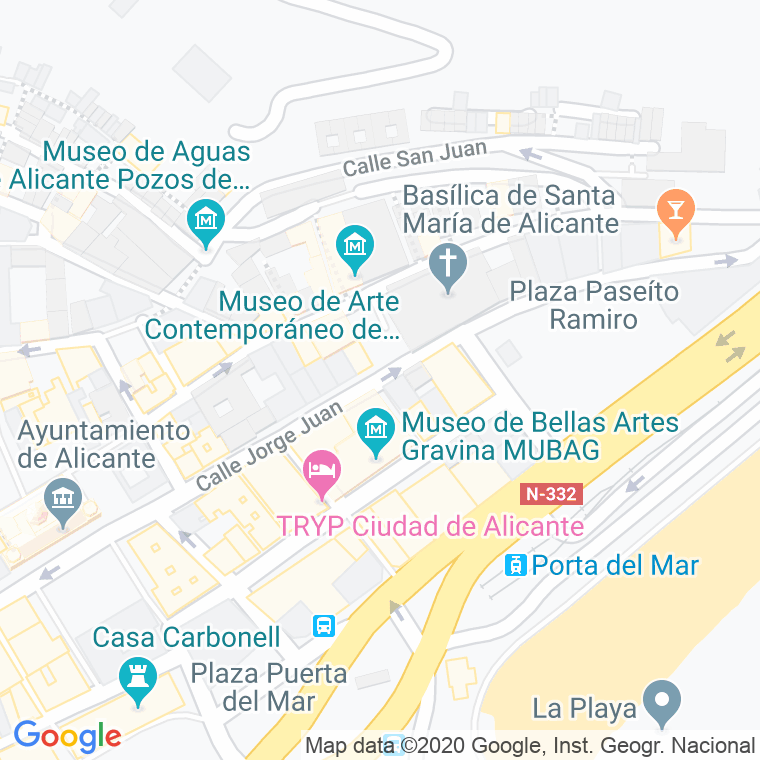 Código Postal calle Niagara en Alacant/Alicante