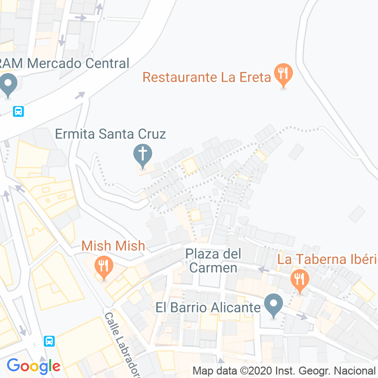 Código Postal calle San Luis en Alacant/Alicante
