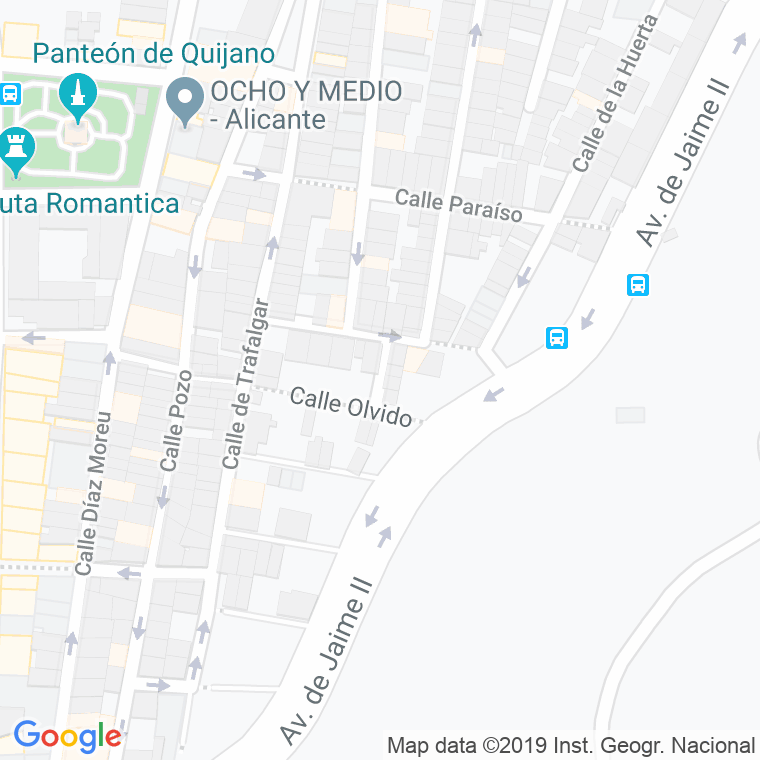 Código Postal calle General Carratala en Alacant/Alicante