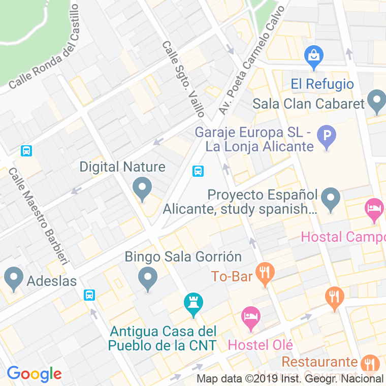Código Postal calle Hermanos Pascual, plaza en Alacant/Alicante