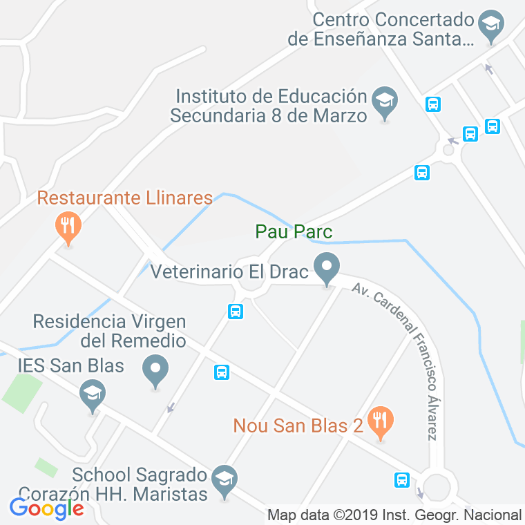 Código Postal calle Ciudad De Matanzas, De La en Alacant/Alicante
