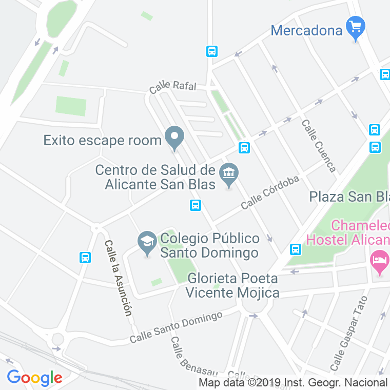 Código Postal calle Concejal Lorenzo Llaneras en Alacant/Alicante