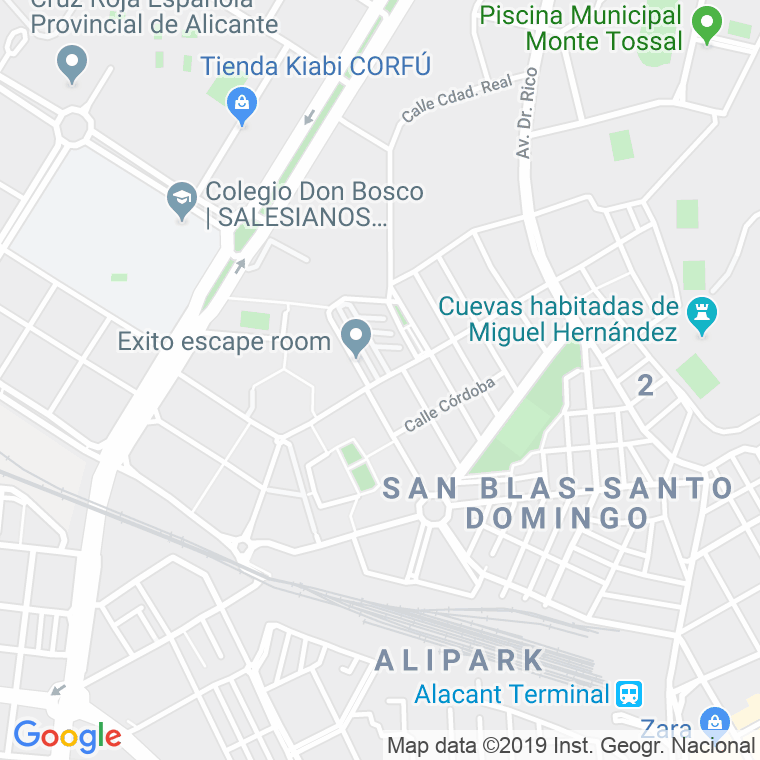 Código Postal calle Padre Recaredo De Los Rios en Alacant/Alicante