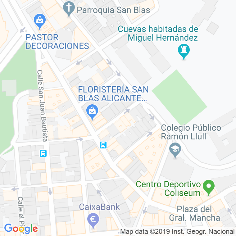 Código Postal calle Poeta Blas De Loma en Alacant/Alicante
