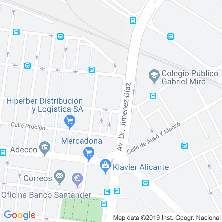 Código Postal calle Geminis en Alacant/Alicante