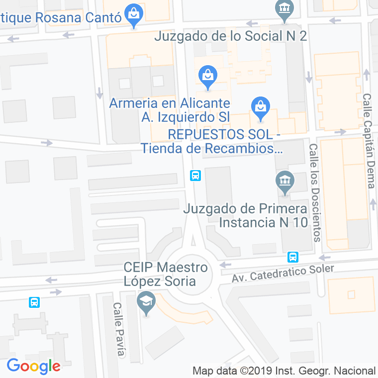 Código Postal calle Jose Gil Muñoz en Alacant/Alicante