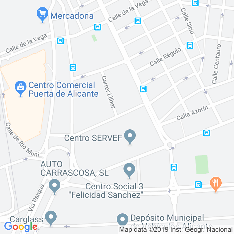 Código Postal calle San Lorenzo en Alacant/Alicante