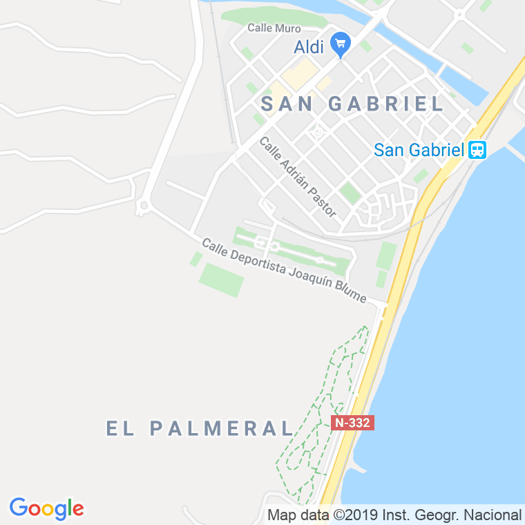 Código Postal calle Deportista Joaquin Blume en Alacant/Alicante