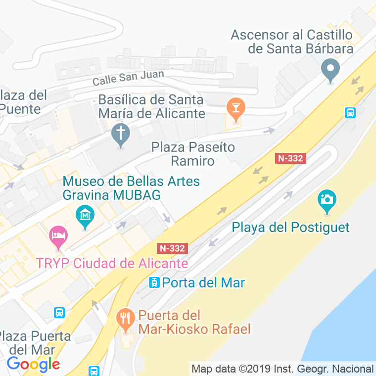 Código Postal calle Ruben Dario en Alacant/Alicante