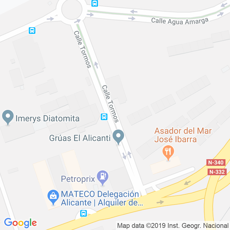 Código Postal calle Tormos en Alacant/Alicante