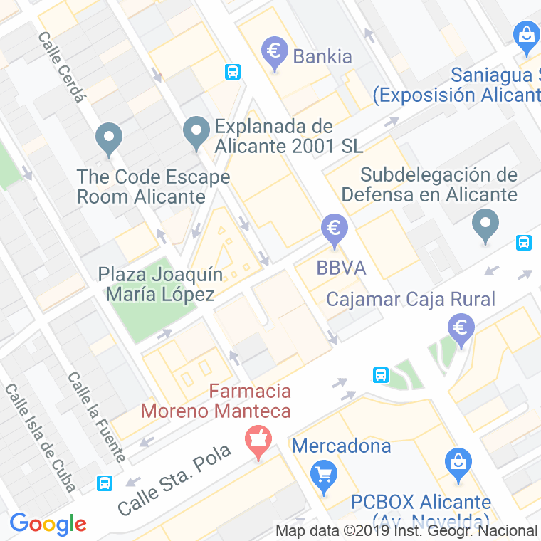 Código Postal calle Ciudad De Alfaro en Alacant/Alicante