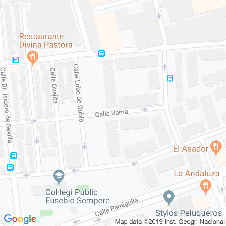 Código Postal calle Roma en Alacant/Alicante