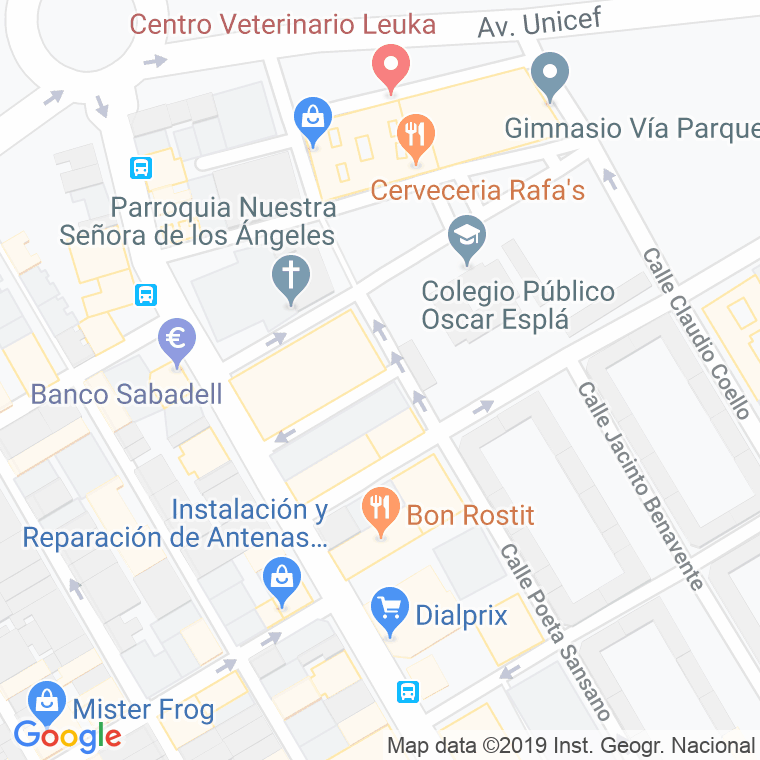 Código Postal calle Capitan Fernando Ballenilla en Alacant/Alicante