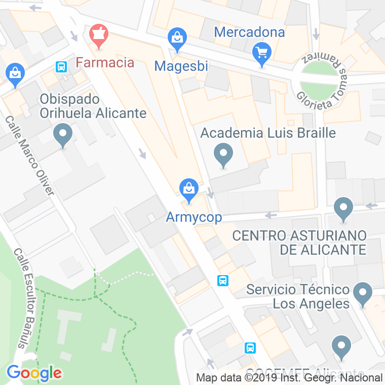 Código Postal calle Jose Serra Lloret en Alacant/Alicante