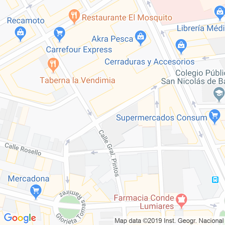 Código Postal calle Monseñor Romero en Alacant/Alicante