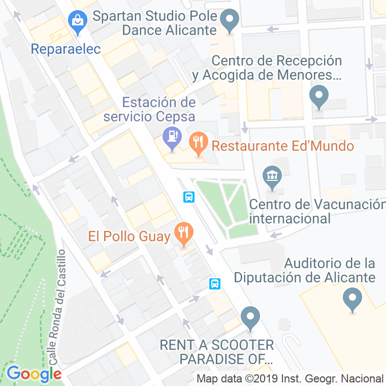 Código Postal calle San Juan De Dios, plaza en Alacant/Alicante