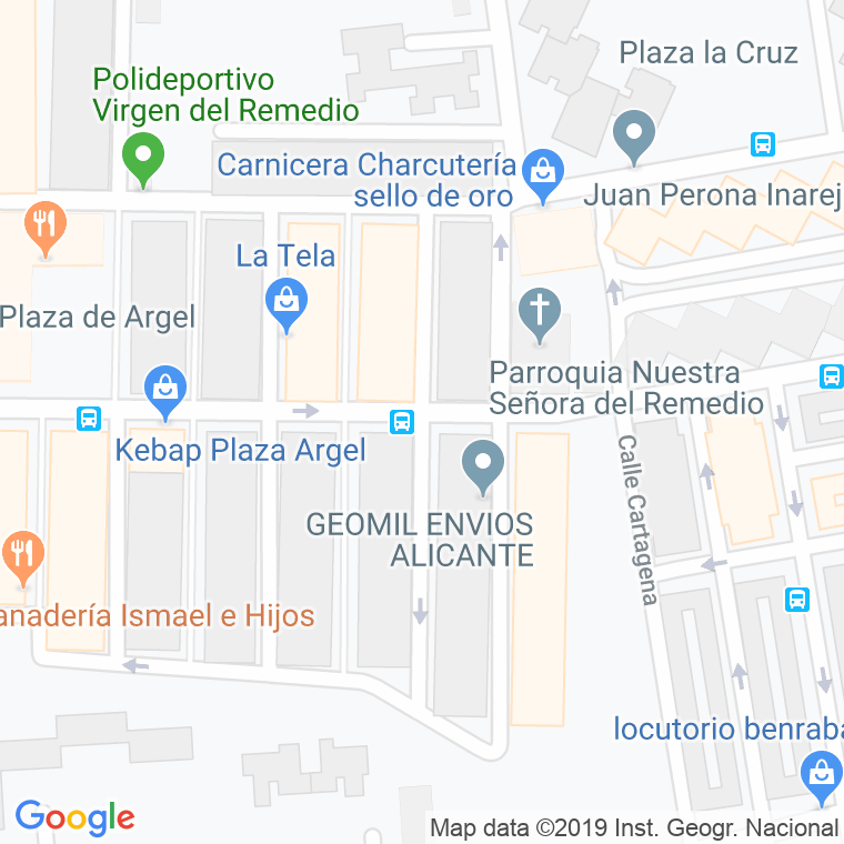 Código Postal calle Publicista Jose Tari en Alacant/Alicante
