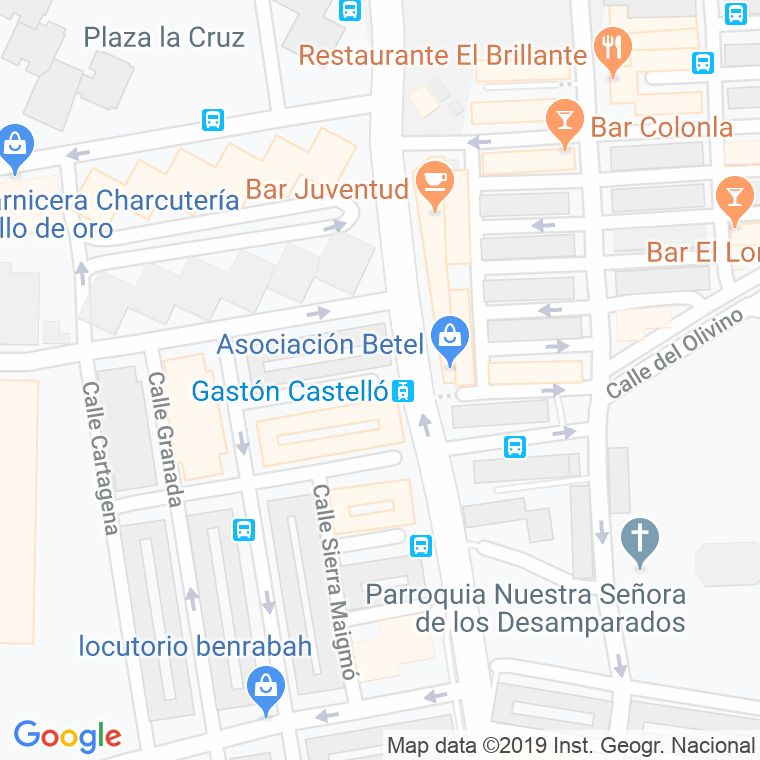 Código Postal calle Sierra Bernia en Alacant/Alicante
