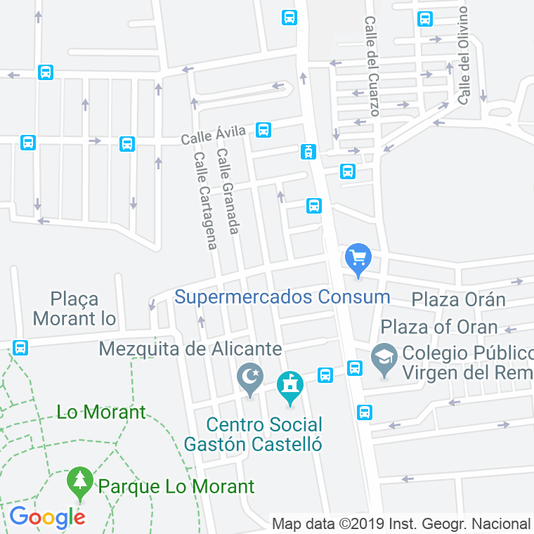 Código Postal calle Villa De Chiva en Alacant/Alicante