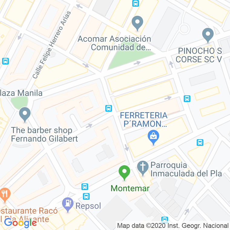 Código Postal calle Enrique Perez Cascales en Alacant/Alicante