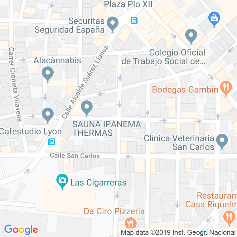 Código Postal calle Espronceda   (Impares Del 5 Al Final)  (Pares Del 8 Al Final) en Alacant/Alicante