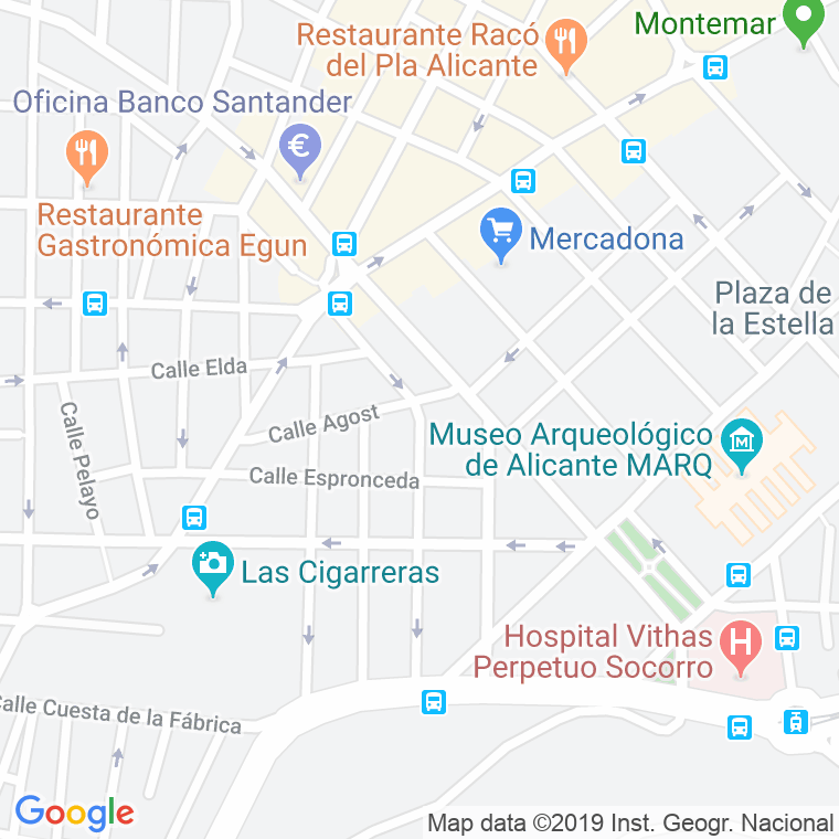 Código Postal calle Garcia Gutierrez en Alacant/Alicante