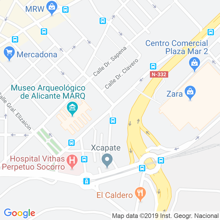 Código Postal calle Hermanos Lopez De Osaba en Alacant/Alicante