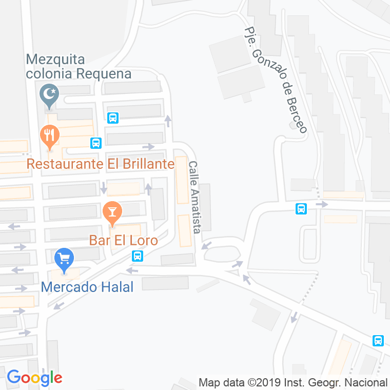 Código Postal calle Amatista en Alacant/Alicante