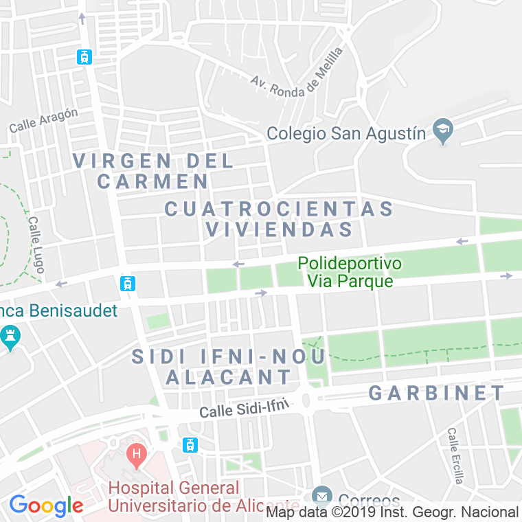 Código Postal calle Diputado Antonio Garcia Miralles en Alacant/Alicante
