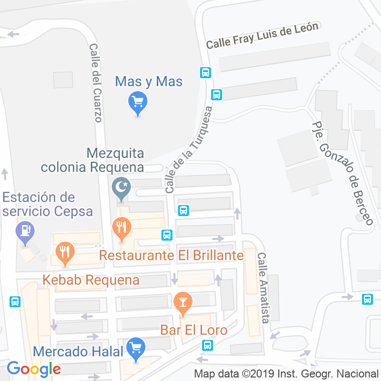 Código Postal calle Opalo en Alacant/Alicante