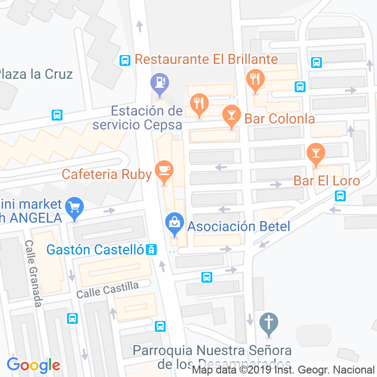 Código Postal calle Travertino en Alacant/Alicante