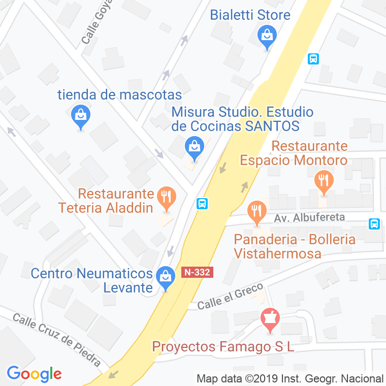 Código Postal calle Badajoz en Alacant/Alicante
